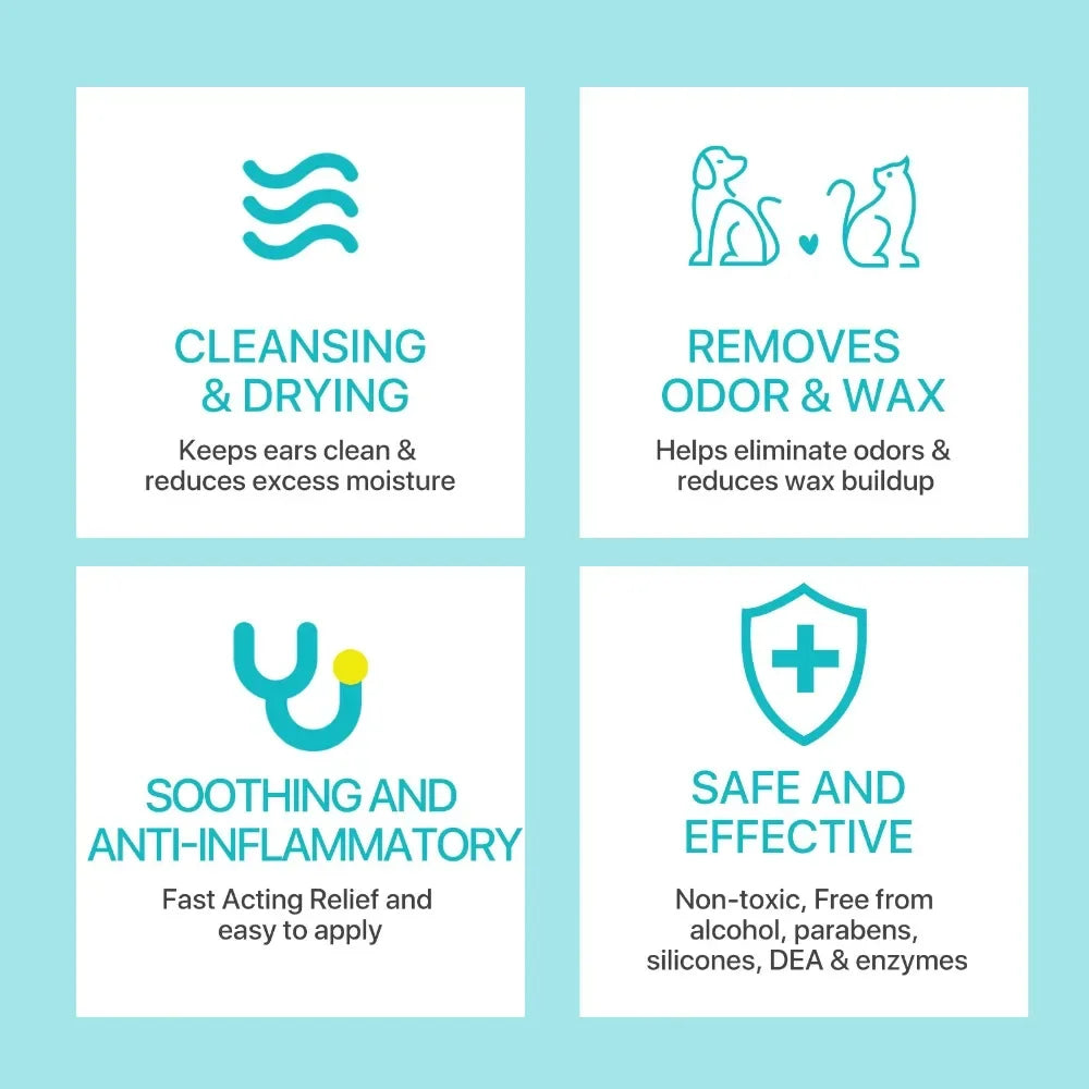 Pet Ear Powder Painless Ear Hair Removal Powder for Dogs and Pets Ear Cleaning Tool Ear Washing Powder for Removing Ear Hair 30g