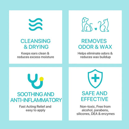 Pet Ear Powder Painless Ear Hair Removal Powder for Dogs and Pets Ear Cleaning Tool Ear Washing Powder for Removing Ear Hair 30g