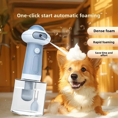Automatic Pet Soap Dispenser – USB Rechargeable Foam Shampoo Sprayer for Dogs & Cats