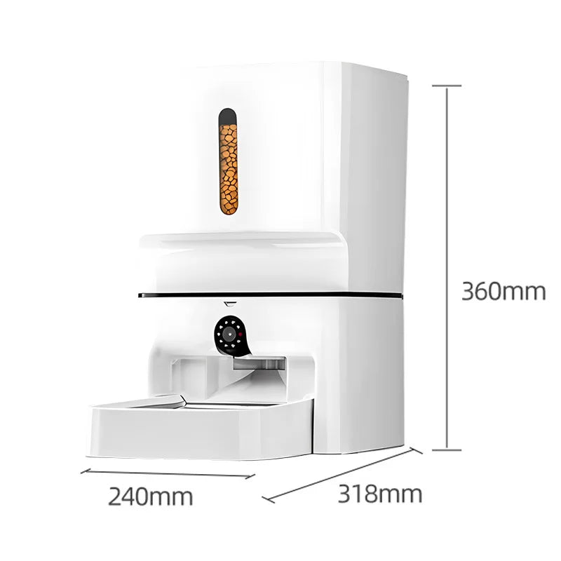 Smart 4L Cat Feeder with 2.4G WiFi & HD Camera – Control & Watch Anywher