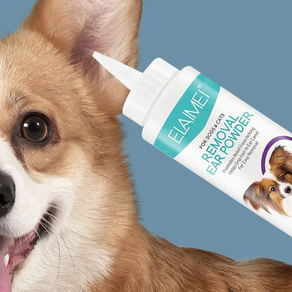 Pet Ear Powder Painless Ear Hair Removal Powder for Dogs and Pets Ear Cleaning Tool Ear Washing Powder for Removing Ear Hair 30g